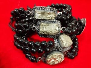 Pyrite money and protection bracelet