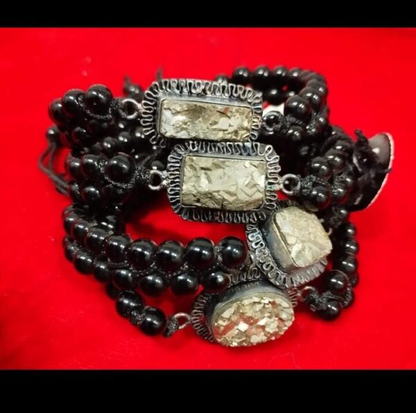 Pyrite money and protection bracelet