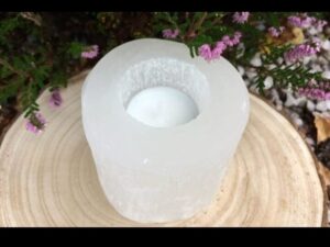 Selenite Tea Light lamp