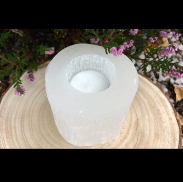 Selenite Tea Light lamp