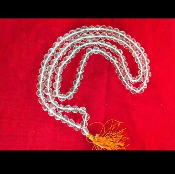 Clear quartz mala
