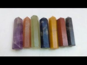 7 chakra crystals pencils 3inches